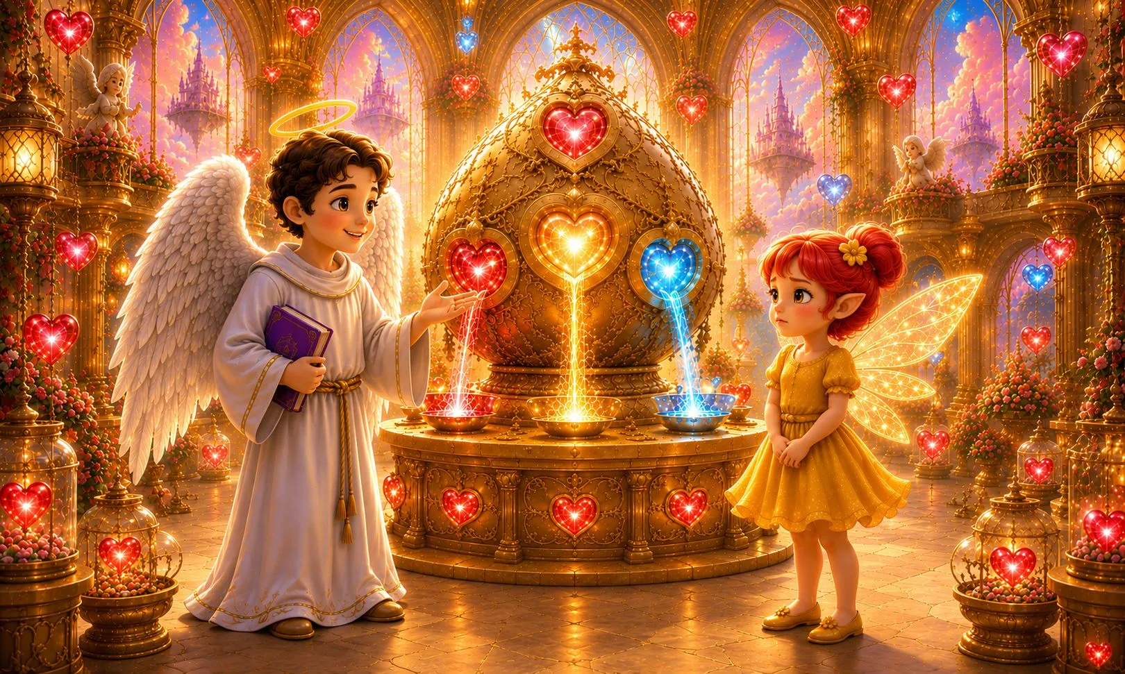 Illustration of The Heart Maker inside the Wonder Workshop