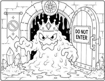 Hebula the Slime Beast Coloring Sheet
